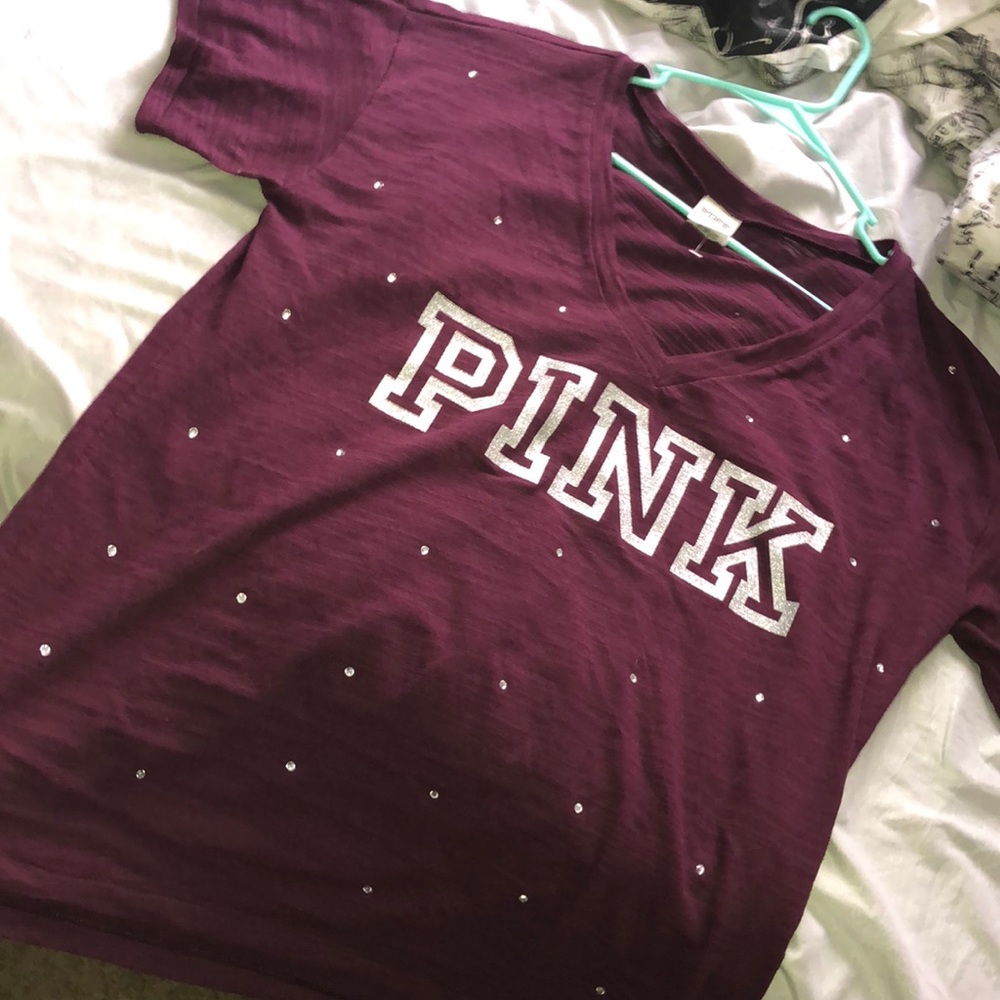 BRAND NEW PINK BLING TEE